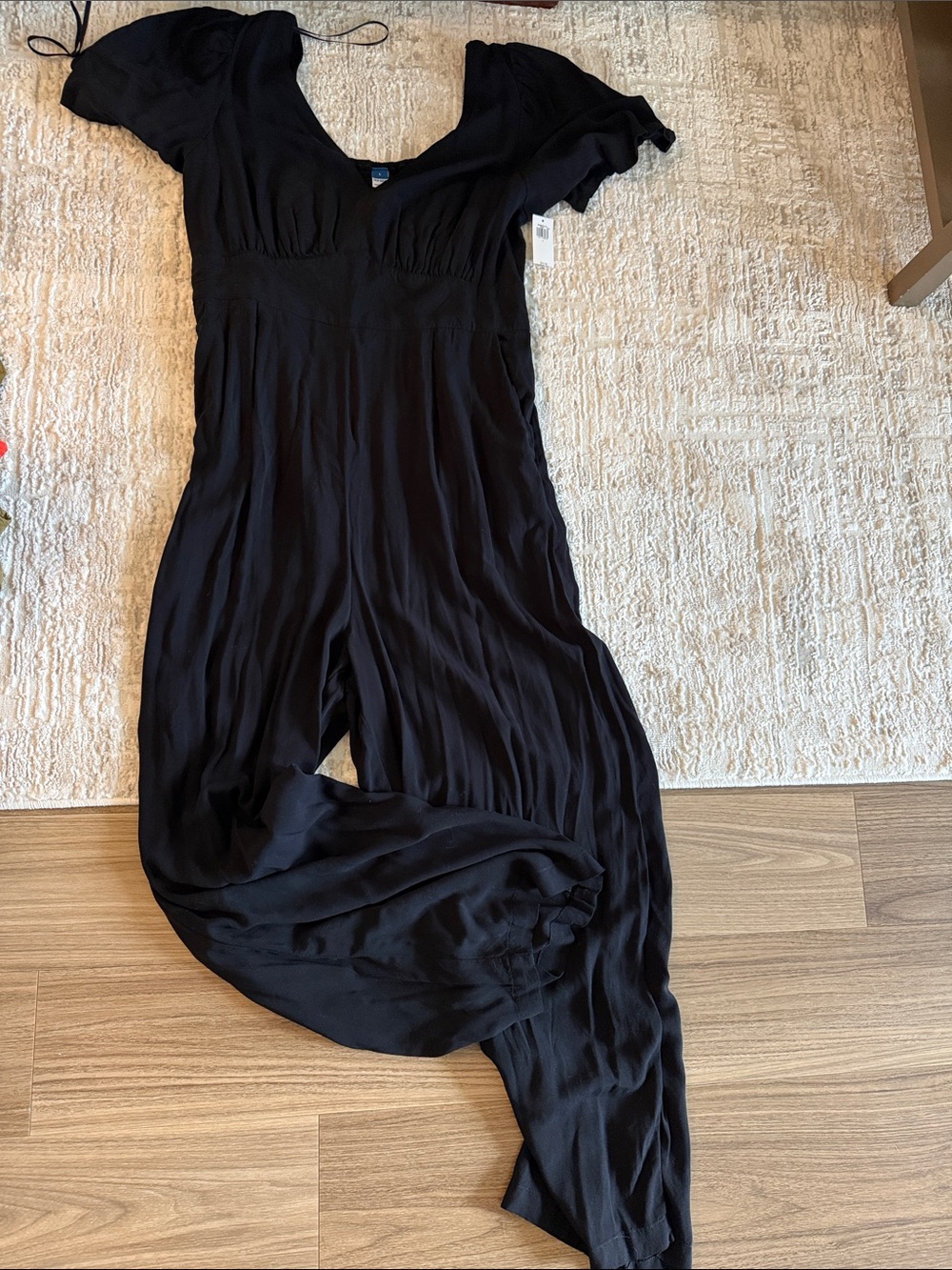 Black Full Length Romper